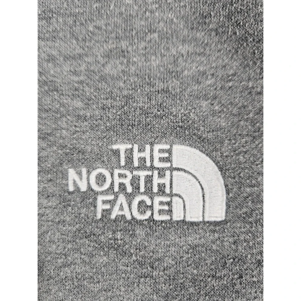 The North Face Mens Grey Circular Design Fleece Hoodie Sweatshirt A84GE Size M